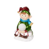 Figurina de Craciun cu glob LED 18 cm-Tip Model 3