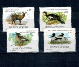 Argentina 1984 - Fauna, animale, păsări, serie neuzata incompleta