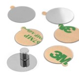 Discuri metalice cu autoadeziv, &Oslash;16 x 0,4 mm, set de 10