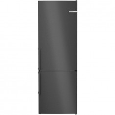 Combina frigorifica Bosch KGN49OXBT, 440 l, No Frost, Multi Airflow, VitaFresh, PerfectFit, Iluminare LED, Clasa B, H 203 cm, Inox Negru antimprenta