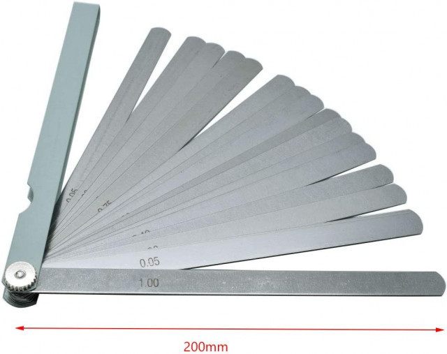Set 17 lere de precizie, 0.02 - 1.00 mm (20cm)