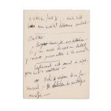 Emil Cioran, &bdquo;Ochii &icirc;i ardeau de un foc sensual și se dilatau de nostalgie morții&rdquo;, filă manuscris