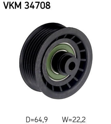 SKF VKM 34708 Rola ghidare/conducere, curea transmisie