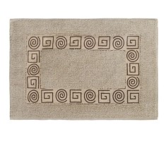 Covoras de baie din bumbac, bej, 60x40 cm, M Deco foto