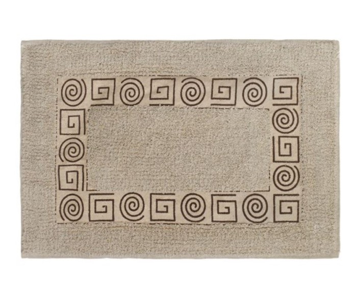 Covoras de baie din bumbac, bej, 60x40 cm, M Deco