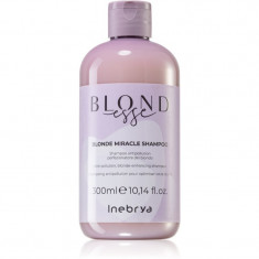 Inebrya BLONDesse Blonde Miracle Shampoo șampon detoxifiant pentru curățare pentru par blond 300 ml