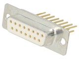 D-Sub 15 PIN soclu mamă THT pentru PCB