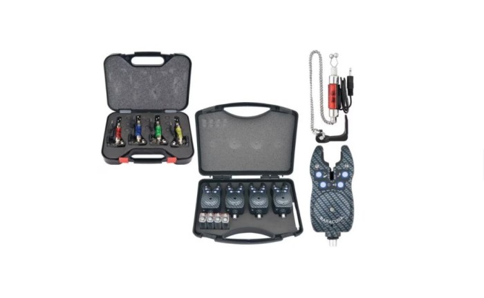 Set 4 avertizori si 4 swingere cu iluminare Baracuda TLI010 cu valigeta transport