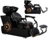 Scafa coafor Jack pentru salonul de coafură și frizerie cu bol ceramic mobil armătură baterie si cască
