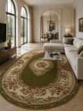 Cumpara ieftin Covor Oval Lotos 571-310 Bej Crem 60 x 110 cm Polipropilena Antialergic Model Oriental Living Dormitor