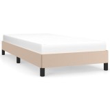 Cumpara ieftin Cadru de pat, cappuccino, 90x200 cm, piele ecologica