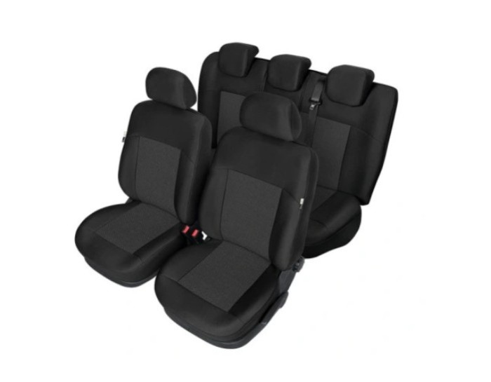 Set huse scaune auto Kegel Tailor Made pentru Opel Corsa E 2015-, cu bancheta fractionata, set huse fata + spate