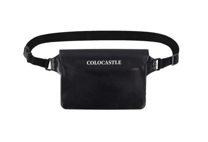 Borseta impermeabila COLOCASTLE, curea reglabila, 22 x 16 cm, negru - RESIGILAT