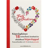 Folk Fashion k&eacute;peslapk&ouml;nyv - 18 sz&iacute;nezhető, kivehető &eacute;s elk&uuml;ldhető k&eacute;peslappal-kalocsai mint&aacute;s