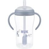 NUK Perfect Match Penguin biberon cu pai 8m+ 260 ml