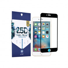 Folie Sticla pentru Apple iPhone 6 Plus / 6s Plus Lito 2.5D FullGlue Glass Negru