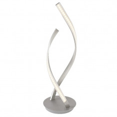Lampa de birou Platinet, 9 W, LED, 2 spirale, 50 cm, Argintiu