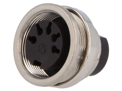 Conector M16 Soclu Mamă 5 PIN 100V IP65/IP67 foto