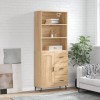 VidaXL Dulap &icirc;nalt, stejar sonoma, 69,5x34x180 cm, lemn compozit 3190040
