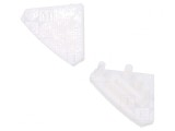 Obturator Alb pentru Profile LED - Set 10 Buc.