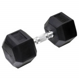 Orange Gym Ganteră hexagonală, negru, 22,5 kg