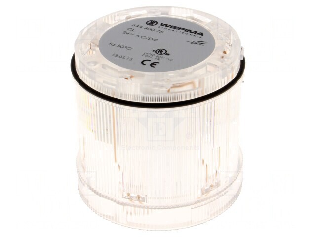 Semnalizator Luminos LED Alb 24VDC 24VAC IP65 70x65mm