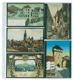 Set 5 folii transparente pentru carti postale, Favorit 7750PA, cu 10 buzunare Verticale si Orizontale