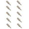 Set 10 Biti Torx T10, 25mm, JETECH, Otel S2, Profesional, Surubelnita, Impact, Rezistent