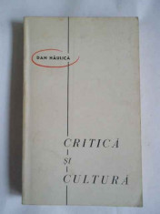 Critica Si Cultura - Dan Haulica ,266307 foto