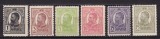 ROMANIA 1909/1914 LP 67 REGELE CAROL I TIPOGRAFIATE SERIE STARE MNH