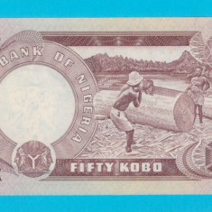 Nigeria 50 Kobo 1973 'Taietori de busteni' aUNC serie: 438963