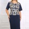 Rochie de ocazie Efes Bleumarin - 48Marimea