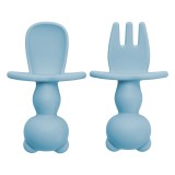 Set tacamuri din silicon The Little Bear Aqua Blue 6 luni+, 1 bucata, Appekids