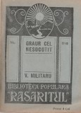 Vasile Militaru - Graur cel nesocotit - Biblioteca Populara Rasaritul, 1924