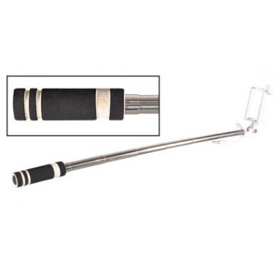 Selfie stick Mini Universal cu buton, Tip-3 Negru foto