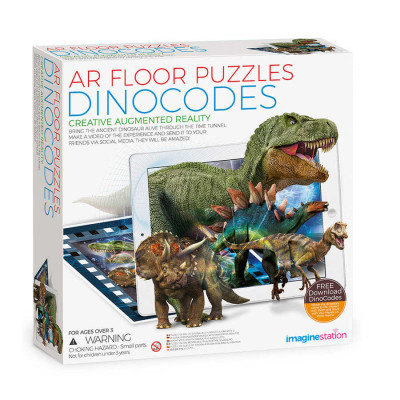 Puzzle de podea cu realitate augmentata AR - Dinozauri foto