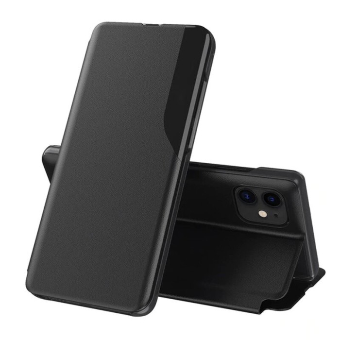 Husa Tip Carte iPhone 11 Negru TCHEFD