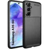 Cumpara ieftin Husa pentru Samsung Galaxy A35 5G, Techsuit CarbonFiber, Black