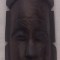 Masca sculptata manual, arta tribal africana, vintage
