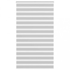 vidaXL Jaluzea tip zebra gri deschis lățime țesătură 130,9cm poliester