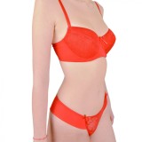 Cumpara ieftin Chilot Brazilian Microfibra Dantela Luan C1230 Rosu, Marimea S (Invizibil, Confortabil, Elegant)