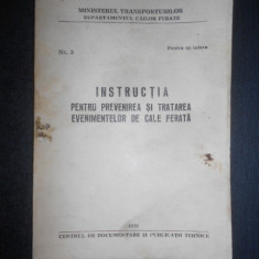 Instructia pentru prevenirea si tratarea evenimentelor de cale ferata (1970)