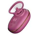 Stimulator Clitoris Automatic Pump, Vibratii, Rotatii, Suctiune, Silicon, USB, Roz