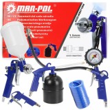 Set kit accesorii pneumatice 5 piese aer comprimat pentru compresor vopsit antifonat suflat (M80710M), Oem
