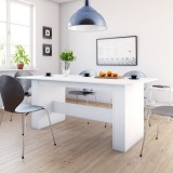 Masa bucatarie Gossi, 180x90x76 cm, PAL, Alb, moderna, living/bucatarie