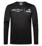 Alfa Romeo Racing tricou de bărbați cu m&acirc;necă lungă Fanwear black F1 team 2023 - M