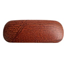 Toc ochelari piele ecologica, 16 x 6 x 4 cm, Maro Havana