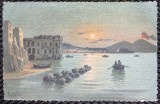 Carte postala, Napoli, Panorama di Posillipo, perioada interbelica