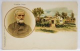 GIUSEPPE VERDI , PORTET SI CASA NATALA, CROMOLITOGRAFIE , CARTE POSTALA , CLASICA , CCA. 1900