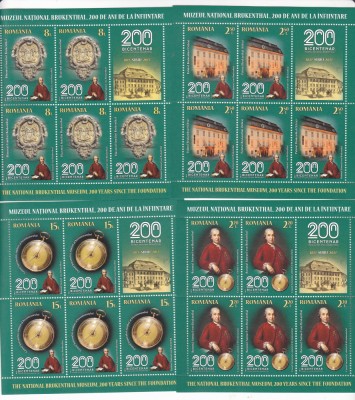 MUZEUL NATIONAL BRUKENTHAL,2017,MINICOLI,Lp.2135b, MNH ** ROMANIA. foto